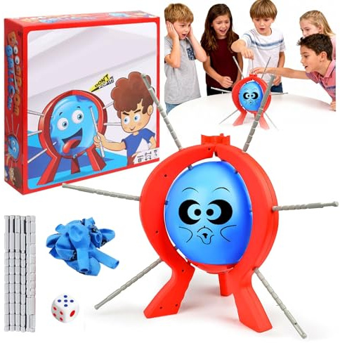 Yozexin Interactive Balloon Burst Game for Desktop - A BoomBoom Interactive Game for Children Age 8 and up, Funny Plastic Popping Toy, Pop Choice for Interactive Party and Family Gathering