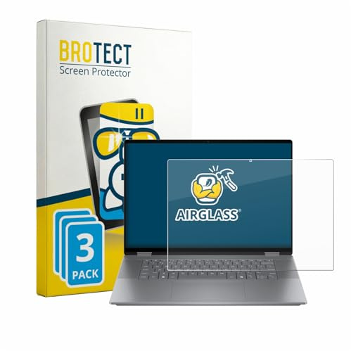 BROTECT 3 Stück Schutzglas für HP OmniBook X Flip 2-in-1 AI 16-cc0796ngx Schutzfolie Panzer Folie Glas[Extrem Kratzfest, Anti-Fingerprint, Ultra-]