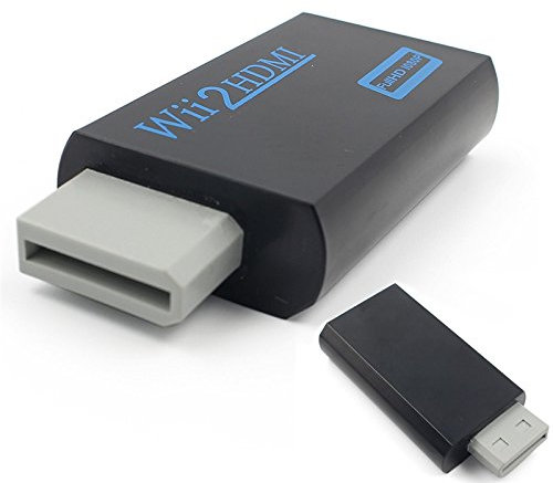 Convertidor HDMI full DH 1080 para Nintendo Wii - Wii U - Negro