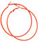 IDB Classic Stainless Steel Big Hoop Earrings - 2.32 x 2.48 x 0.07 (59x63x2mm) - Multiple Colors to choose from (Orange)
