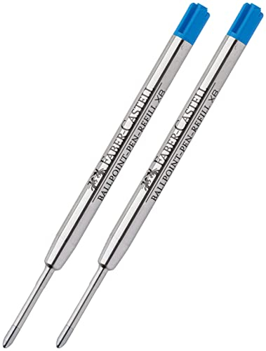 Faber-Castell Kugelschreibermine (2 Stück, Extrabreit - Blau)