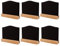6Stücke Teiliges Mini Doppelseitige Holztafel mit Ständer Dekorative Kreidetafel für Küche Garten Hochzeit Geburtstag und Weitere Anlässe Kleine Schreibtafel mit Basis