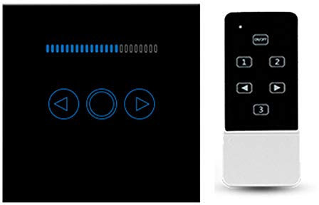Yagusmart UK Wifi Smart Dimmer Switch, N Wire Needed, Touch Panel, Wifi Wireless Remote Control (black)