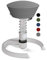 aeris Swopper Air – Ergonomischer Hocker mit extra weicher Polsterung – Bürohocker höhenverstellbar ohne Rollen –Sitzhocker für einen gesunden Rücken, Feder Standard