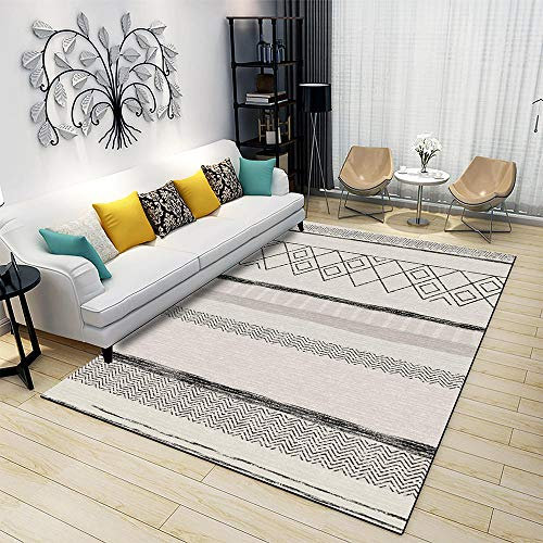 YQZS Tappeti Salotto Moderno Tappeti Persiani Rosa Chiaro Semplice Sensazione Morbida E Costruzione Compatta con,100X200Cm(39X79Inch)