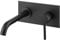VALAZ - Grifo de lavabo empotrado negro mate redondo monomando caño 21cm Serie Jucar