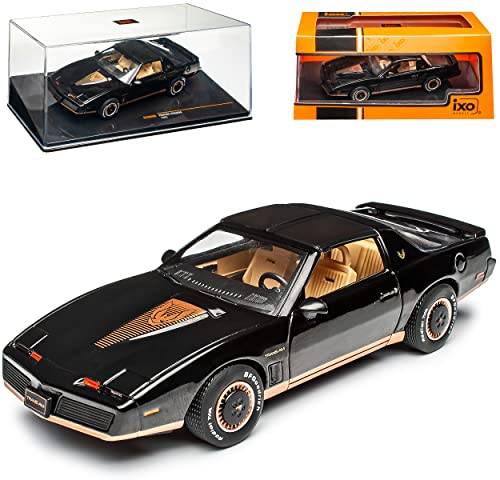 IXO Pontiac Firebird Coupe Schwarz Modell Wie Knight Rider KITT 3. Generation 1982-1992 1/43 Modell Modell Auto