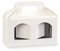 Bomboniere 10 PZ Seta Bianco 17x8x9cm Scatola Porta vasetti con finestre