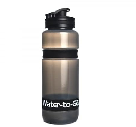 WATER TO GO Active BPA-free reusable water purifier sports bottle with leakproof filter - perfect for travel, camping, hiking, biking, cycling and survival in emergencies (60CL, BLACK)