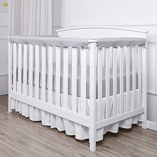 Babybett Kantenschutz, 3er Set Bettkantenschutz Stoßstange Weiche Bettgeländer Anti-Kollisions Streifen Anti-Biss Mikrofaser Polyester Gepolstertes Bettschlange Kantenschutz und Eckenschutz