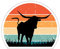 Teegarb Letter Blanket Sticker Decal Lustig Rodeo Ranch Cowpoke Country Hometown Kuh Longhorn Neuheit Wilder Westen Aufkleber für Laptop Auto 10,2 cm × 10,2 cm / Weiß
