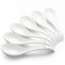 AOOSY Cucchiai da zuppa, cucchiai da zuppa cinesi in ceramica da 6,75 pollici, cucchiai da zuppa asiatici, cucchiaio giapponese bianco brillante grande per Ramen Pho Cereal,Set di 6 (bianco)