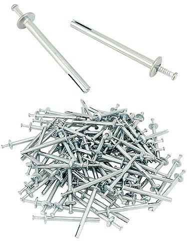 QWORK Hammer Drive Nails in Anchor, 1/4 x 2-1/2, (100 per Box)