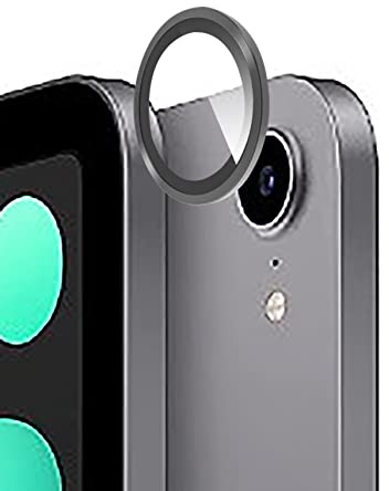 GIOPUEY [Kompletter Schutz Kameraschutz Kompatibel mit iPad Air 5, [Doppelter Schutz] Metall Ring + Schutzglas, Kameraschutz - Black