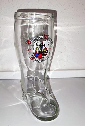 AngiesStrickZauber Bottes 0,5 l / verre à bière blanche / verre de blé / Brauerrei Wimmer Bruckberg