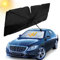 Parasol Coche Delantero, Parasol para Parabrisas Delantero de Coche Parasol Plegable Coche con Anti UV Rayos Aislante del Calor, para Mayoría de Coches, SUV, Camiones 145 x 80 cm