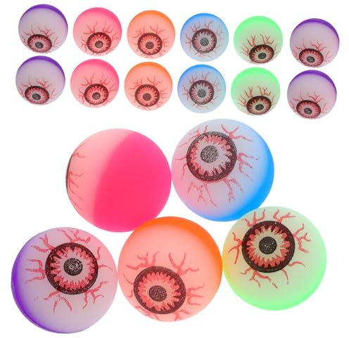 Toyvian 10st Halloween Party Favors Halloween Bouncy Bälle Halloween Augäpfel Halloween Hüpfende Augäpfel Halloween Spiele Gummiartige Augäpfel Spielzeuge Kind Süßigkeitentasche Elastisch