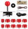sourcing map PC Joystick DIY Kit Arcade Game Joystick DIY Parts Arcade Button ABS 5 Pin for PC Classic Arcade Red