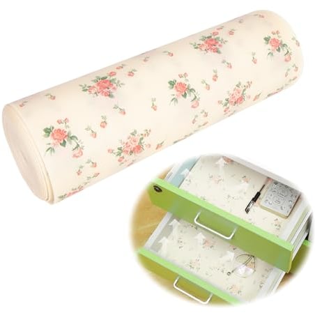 Protector Cajones Cocina Alfombrilla Antideslizante - Rollo Plastico Protectors Muebles Alfombra Cajon Antihumedad Armarios Forro de Cajón del Refrigerador Alfombrillas Impermeables para Armario