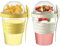4All 2Pcs Yogurt Pots Reuseable 600ml With Lid & Spoon Overnight Oats container 20oz BPA free Breakfast Pots to Go Cereal On the Go Dishwasher Safe Lunch Oatmeal Jar Set of 2 (Yellow,Cream)