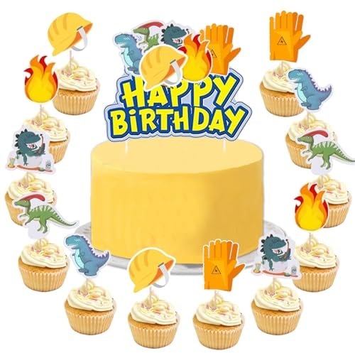 YOGARTH 25 Stück Tortendeko Jungen Mädchen, Kuchen Deko Kindergeburtstag, Tortendekoration Cake Topper Set, Happy Birthday Topper für Kinder Geburtstag Party Kuchen Dekoration Supplies (B)