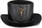 SCUDGOOD Steampunk-Zylinder für Erwachsene, PU-Leder, Magiermütze, Vintage, viktorianischer Cosplay-Kostüm, Hut für Damen und Herren, Halloween-Partyhut, modischer Zylinderhut, Halloween-Partyhut,