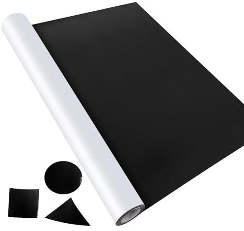 AISIMEE Blank Magnetic Sheet Roll,24”x 25’Strong Magnet Sheets Flexible Roll,30Mil Thickness Magnetic Paper Non Adhesive,White Vinyl Front-Printable-Sign Sheet Safe for Vehicles DIY Craft Projects