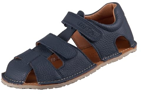 Froddo Flexible Barfußschuhe/Sandalen aus Leder, Doppelklett, FLEXY AVI in Dark Blue G3150263 (Dark Blue, EU Schuhgrößensystem, Grundschulkind, Numerisch, M, 27)