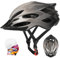 ioutdoor Premium Fahrradhelm, CE CPSC Zertifikat, Radhelm mit Abnehmbarer Sonnenblende und Insektennetz, Superleichter Verstellbarer Fahrradhelm für Fahrradfahren Racing Sports (Gradient Grau)