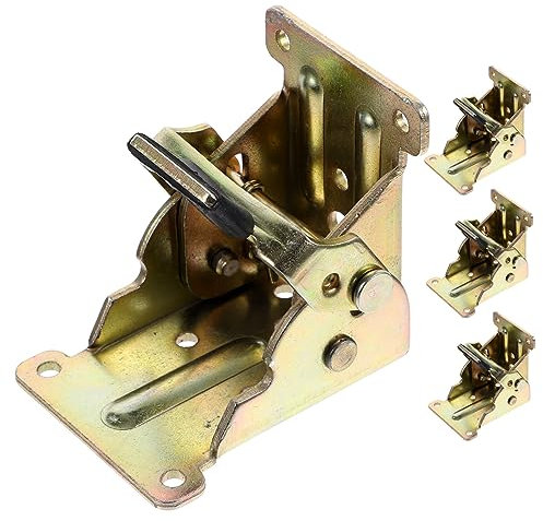 WOONEKY 4 Pièces charniere portail gond de portail Joint de charnière pliable charnière portail Charnière extérieure charnière d'étagère pliante ressorts de porte de garage le fer