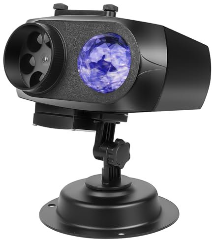 Yanbaozi Projecteur Noël Extérieur Intérieur, Halloween LED Projecteur Noël avec 10 Diapositives avec 8 Motifs et 10 Couleurs Océan, IP67 Projecteur étanche éclairage pour Noël, Halloween, Fête