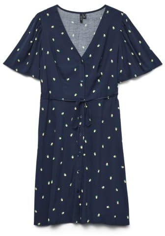 VERO MODA Damen Viskose Mini-Kleid Kurzarmkleid VMAlba