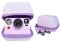 Kuprusar Kameratasche für Polaroid OneStep 2VF/Now+ Kamera, harte Tragetasche, schützende EVA-Aufbewahrungstasche für One Step+/Now/Now+ Plus 2nd I-Type Sofortbildkamera mit Schultergurt, Lila