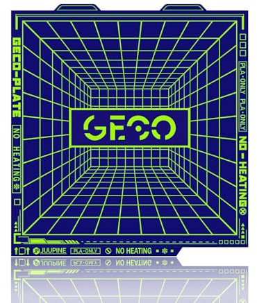 JUUPINE 2025 Supertack Aggiornato Letto di Stampa 3D GECO Piatto PLA (Senza Riscaldamento) Compatibile con Bambu-Lab A1mini Piatto di Costruzione Stampante 3D 184 x 184 mm Acciaio Magnetico a Molla