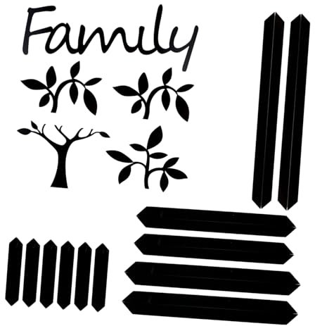 SEWACC 1 Ensemble Cadre Arbre Généalogique Photo De Famille Nursery Plusieurs Cadre Photo Arbre Généalogique Décoration Arbre Généalogique Pour Cadre D'image Noir Acrylique