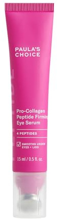Paula's Choice Pro-Collagen Peptide Straffendes Augenserum, 15 ml | Anti-Aging Peptide Augenserum - Reduziert Schwellungen & Spendet Feuchtigkeit - Leichte Gel-Serum - Metallapplikator