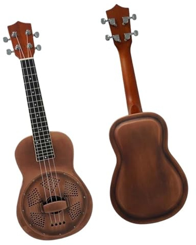 Ukulele con custodia rigida finitura rame