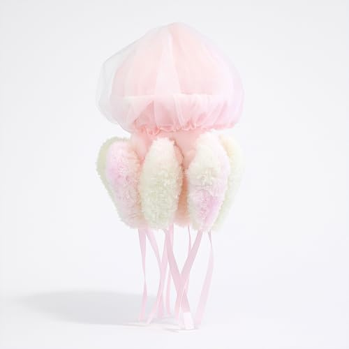 PuffPurrs Qualle Plüschtier - Lebensecht 23cm Meeresqualle Spielzeug, Realistisches Ozean Tier Geschenk