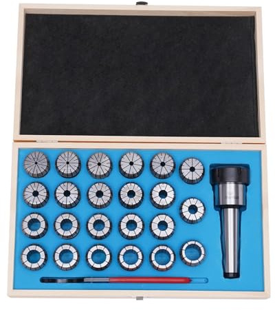 Spannzangenfutter Bohrfutter Spannzangensatz MTB4 M16 ER40 Hochleistungs-Bohrfutter Spannzangen Set mit Schraubenschlüssel Zubehörsatz Adapter