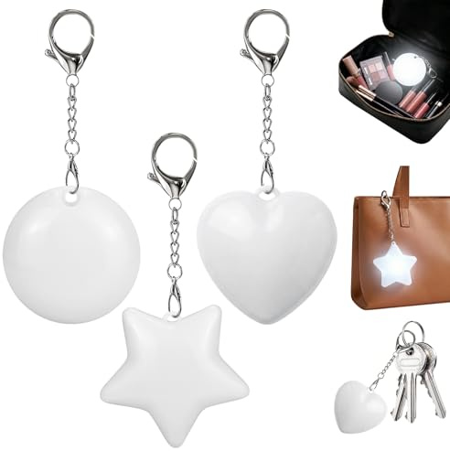 Linterna de mano, linterna LED con sensor táctil, forma de corazón, estrella, luz de bolsillo para bolso, recargable, mini luz de bolsillo, práctico regalo para novia, hermana, viajes, etc