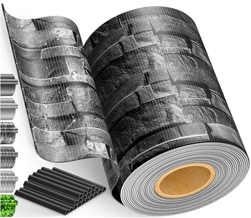 KESSER® PVC Sichtschutzstreifen Sichtschutz Rolle Doppelstabmatten Zaun Blickdicht 70m x 19 cm | 60 Befestigungsclips Wetterfest Windschutz | Zaunfolie Sichtschutz Garten Gartenzaun Schiefer - Anthra