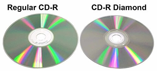 10 Ritek Excellence Series Diamond White Inkjet Printable 700MB Blank CD 52x 80 Minutes CDR Discs in Plastic Sleeves By Promedia Supplies