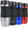 Opard Travel Coffee Cup Leakproof 350ml(12oz) Double-Walled Vacuum Insulated Travel Mug Reusable Stainless Steel Coffee Mug BPA Free for Men and Women(Silver)