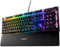 SteelSeries USB Apex 5 Hybrid Mechanical Gaming Keyboard – Per-Key RGB Illumination – Aircraft Grade Aluminum Alloy Frame – OLED Smart Display (Hybrid Blue Switch)
