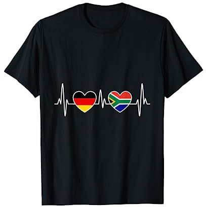 Südafrika Deutschland Herzschlag South Africa Reise T-Shirt