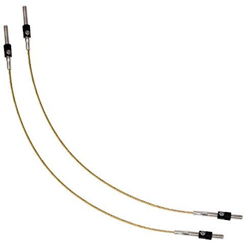 MI&VI Titanium Alloy Cello Tail Gut/tailgut, Wire Adjuster, Strand Connectors (Cello 4/4 (2pack))