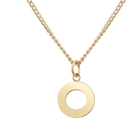 GD GOOD.designs Halskette mit Buchstaben Anhänger O Olga Olivia Olaf Ole Oliver Oskar Otto - Valentinstag-Geschenk für Sie und Ihn