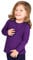 Lilax Girls' Basic Long Sleeve Round Neck Cotton T-Shirt 5 Purple