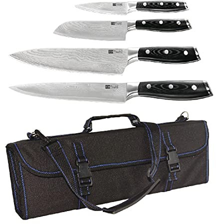 Tsuki Series 7 Knife Set and Case - 4 Piece Set