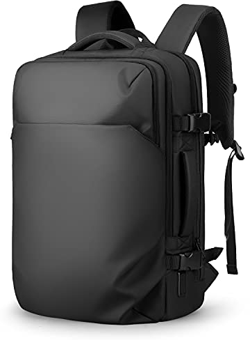MARK RYDEN Backpack YKK Zipper Business Commuter Backpack with Large Capacity, 17.3 Laptop Backpack, USB Charging Port, Men's and Women's Backpacks for School Missions, Black